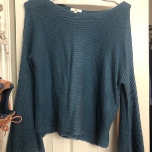 Nordstrom BP Bell Sleeve Sweater Blue Size Small